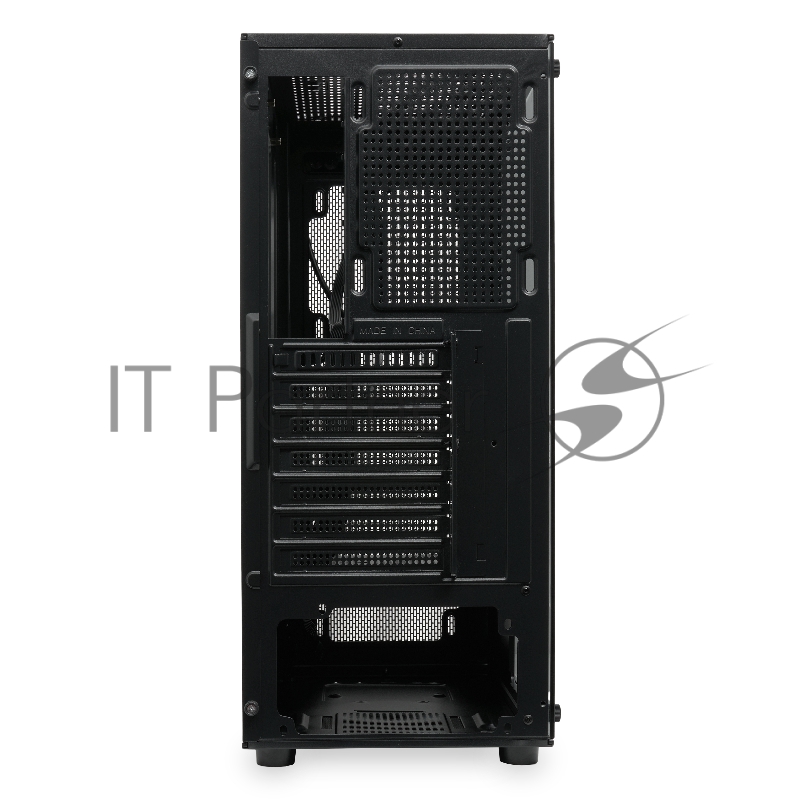 Корпус без блока питания HSPD M530, Mesh Mid Tower, Black, TG, 0.4 SPCC, no fans ATX, mATX, mITX 155/290/200mm 2x2.5, 2x3.5, 7xPCI 1xUSB-A 3.0, 2xUSB-A 1.0 335x193x445mm