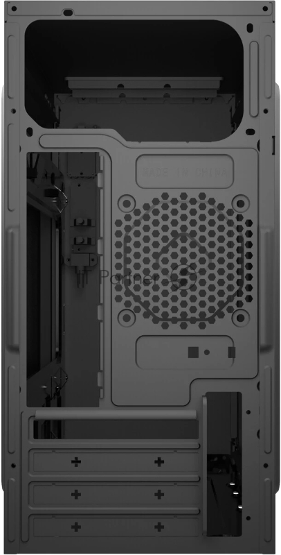 Корпус с блоком питания 450Вт. Case Forza mATX, 450W, 2xUSB2.0, Black, w/o FAN, 8 cm fan PSU, power cord