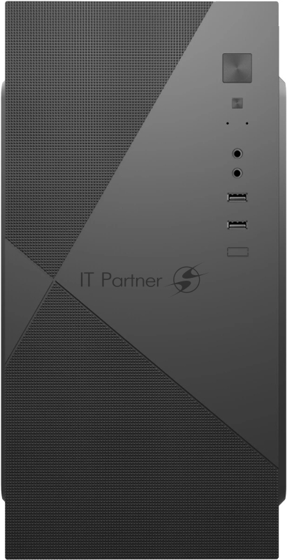 Корпус с блоком питания 450Вт. Case Forza mATX, 450W, 2xUSB2.0, Black, w/o FAN, 8 cm fan PSU, power cord