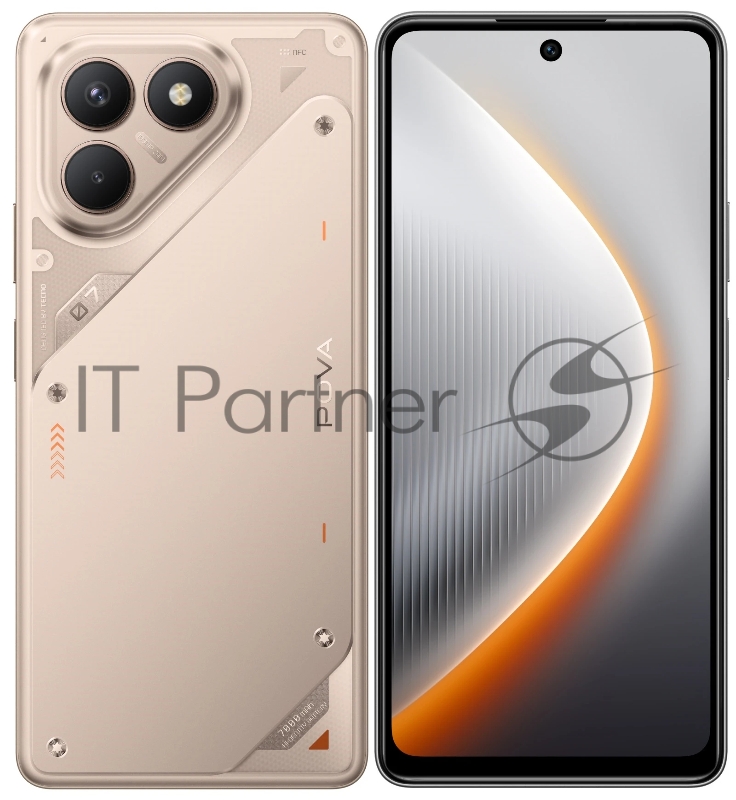 Смартфон Tecno POVA 7 Neo 8/256Gb, коричневый