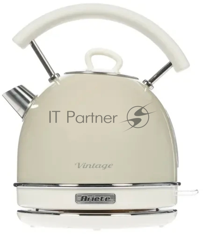 Чайник Ariete Vintage 2877/03 электрический. Мощность 2000 Вт, объем 1.7 л, цвет бежевый (6/48)