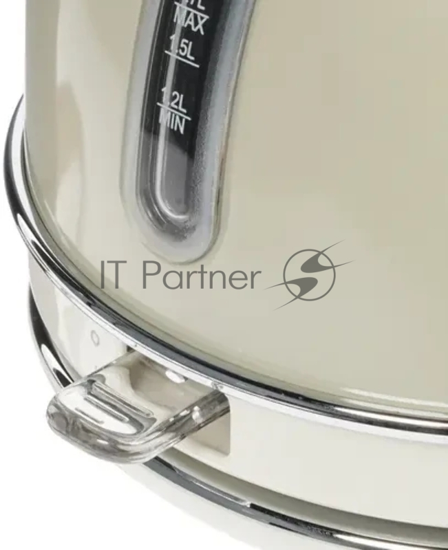 Чайник Ariete Vintage 2877/03 электрический. Мощность 2000 Вт, объем 1.7 л, цвет бежевый (6/48)