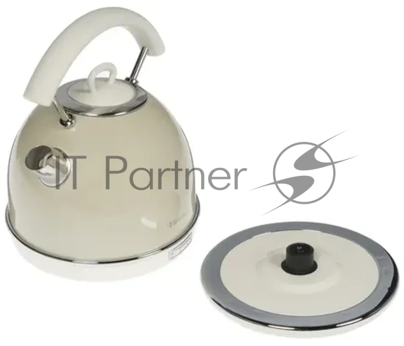 Чайник Ariete Vintage 2877/03 электрический. Мощность 2000 Вт, объем 1.7 л, цвет бежевый (6/48)