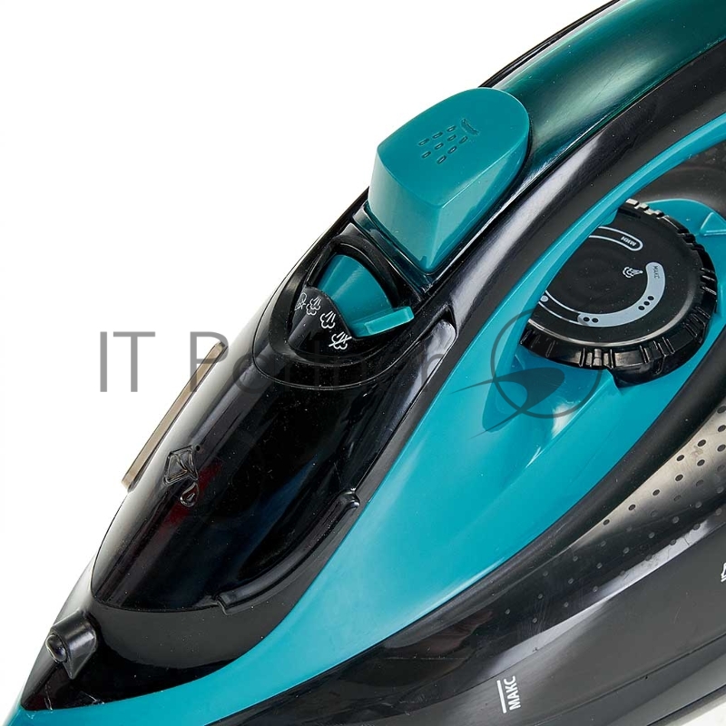 Утюг DELTA LUX DE-3000 черный с бирюзовым