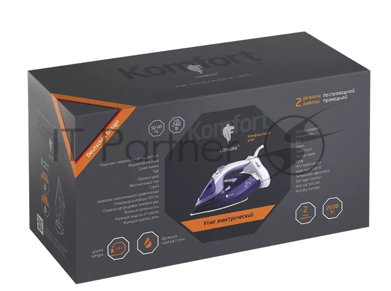 Утюг LEONORD LE-1807U фиолетовый (108250)