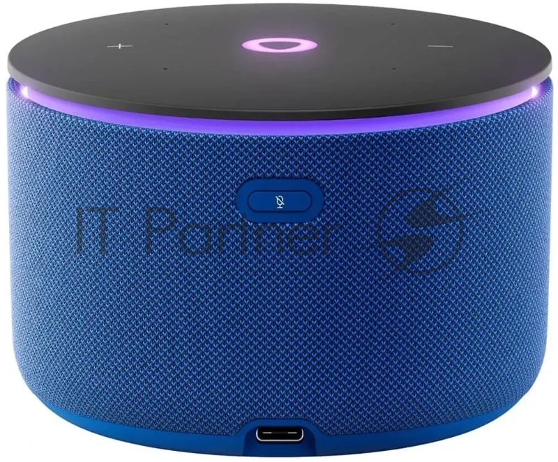 Умная колонка Яндекс Станция Мини 3 Про с Алисой, Zigbee, синий, YNDX-00059BLU