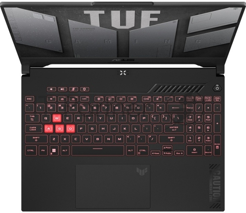 Ноутбук ASUS TUF Gaming F15 FX507ZI4 серый Intel Core i7 12700H 2300MHz/15.6/1920x1080/16GB/51 SSD/NVIDIA GeForce RTX 4070 8GB/Wi-Fi/Bluetooth/Windows 11 Pro