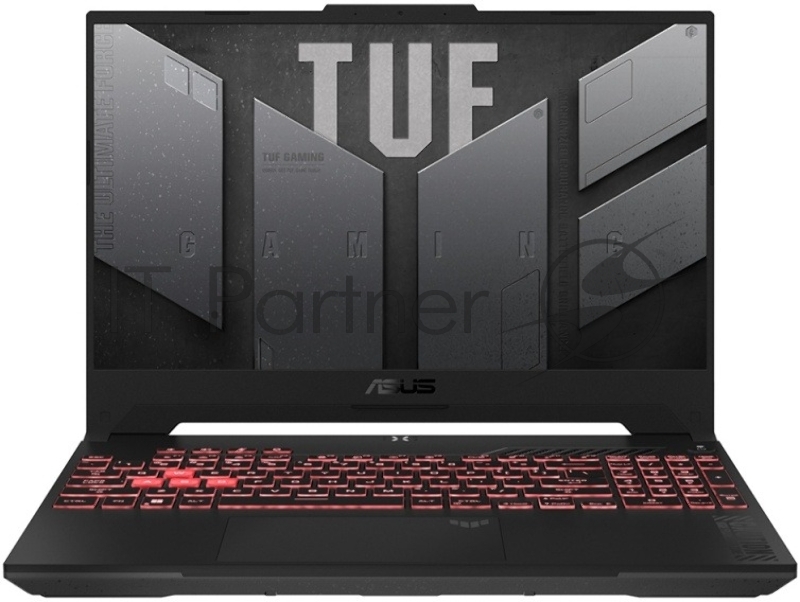 Ноутбук ASUS TUF Gaming F15 FX507ZI4 серый Intel Core i7 12700H 2300MHz/15.6/1920x1080/16GB/51 SSD/NVIDIA GeForce RTX 4070 8GB/Wi-Fi/Bluetooth/Windows 11 Pro