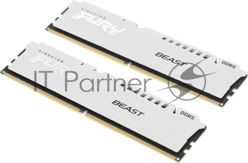 Модуль памяти Kingston FURY Beast White EXPO CL32 DDR5 DIMM 32Gb PC51200, 6400Mhz, (Kit of 2) (KF564C32BWEK2-32)
