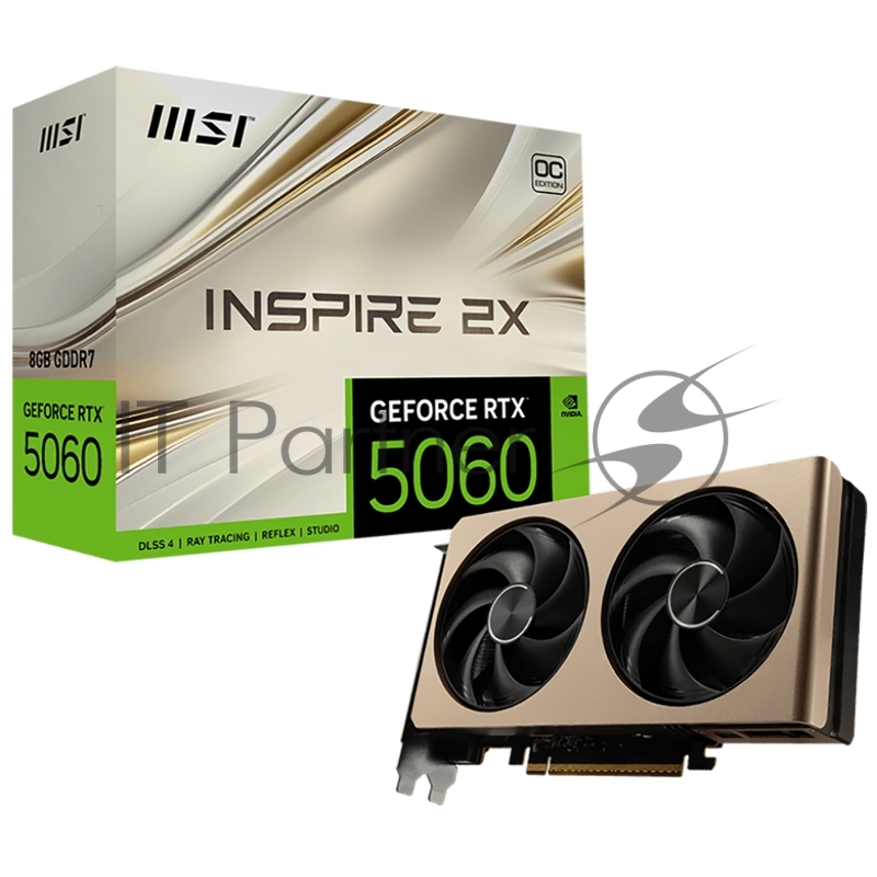 Видеокарта MSI PCIE16 RTX5060 8GB RTX 5060 8G INSPIRE 2X OC