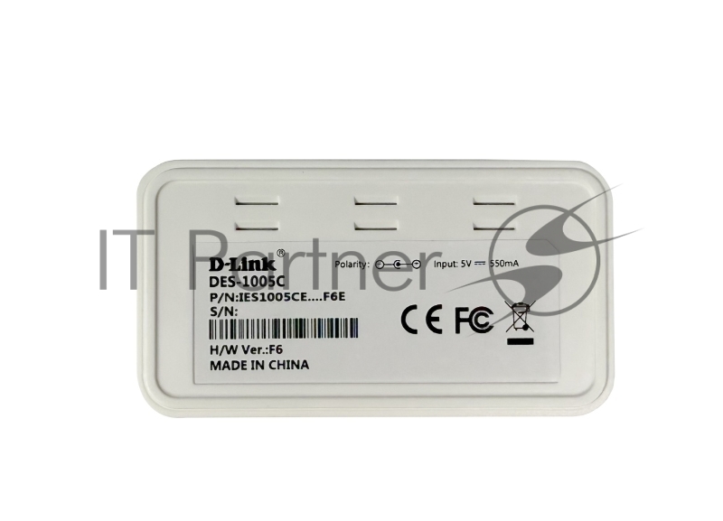 Коммутатор D-Link DES-1005C Unmanaged Switch 5x100Base-TX, plastic case