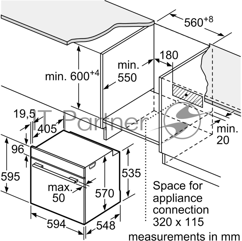 Духовой шкаф Электрический Bosch HUA736EA0T черный