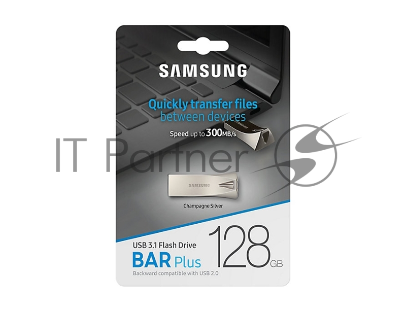 Флешка USB Samsung BAR Plus 128Gb USB Drive USB 3.1 (up to 300Mb/s) (MUF-128BE3)