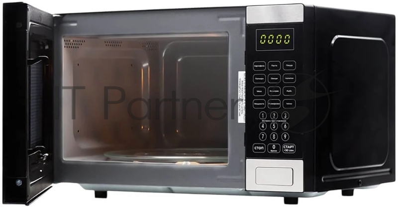 Микроволновая печь Horizont 25L SOLO черная/серебро HSD254BX 850W