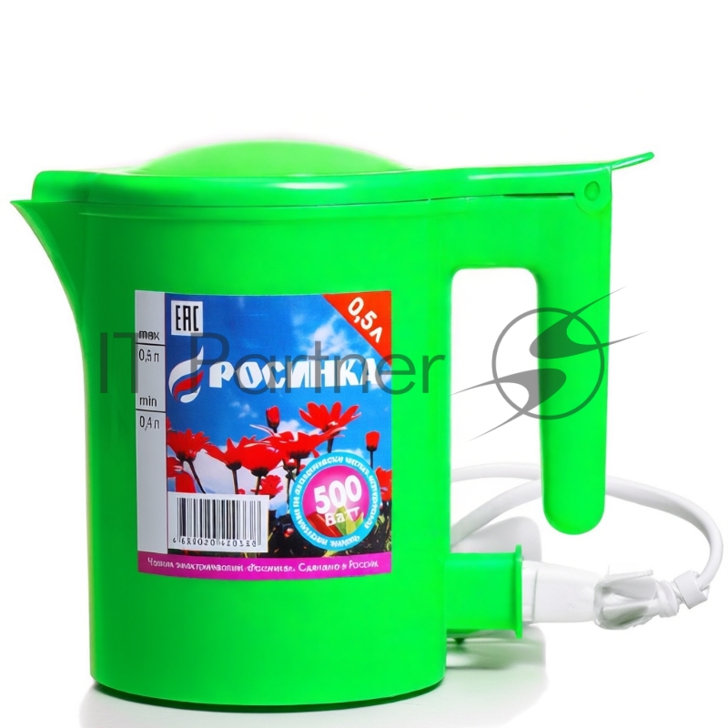 Чайник Росинка 0,5л 0,6кВт, спираль