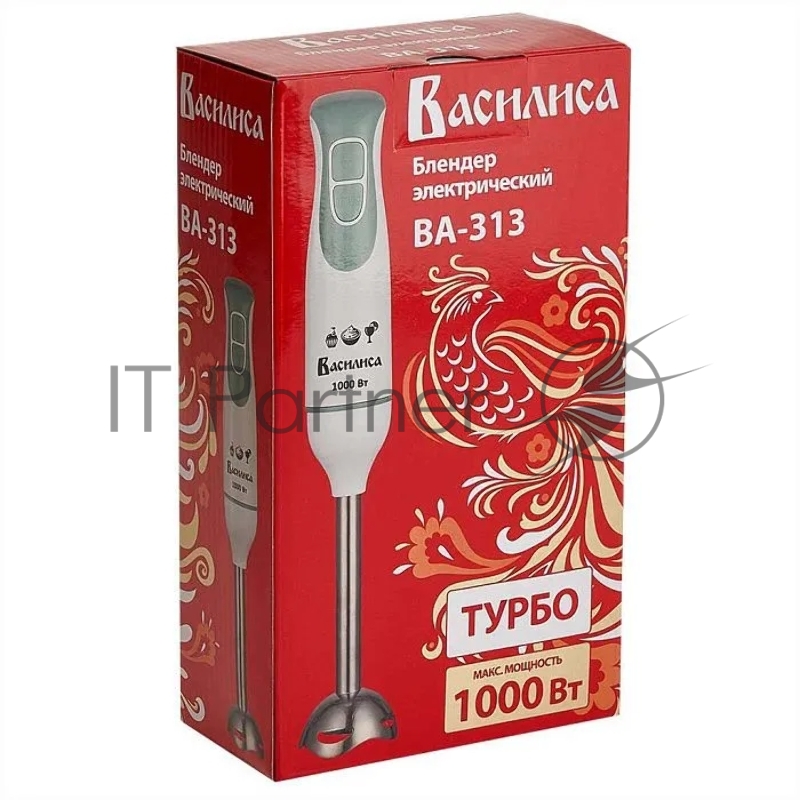 Блендер погружной ВАСИЛИСА ВА-313 белый с зеленым