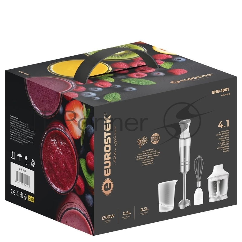 Блендер EUROSTEK ЕНВ-1001 1.2кВт,пластик.чаша 500