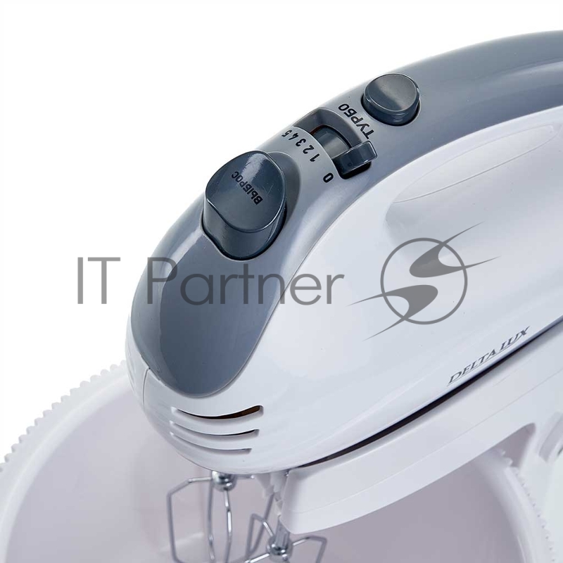 Миксер DELTA LUX DE-7901C белый с серым