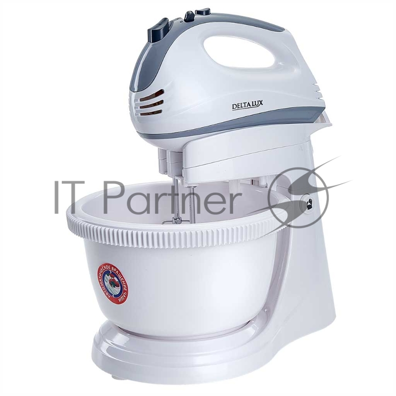 Миксер DELTA LUX DE-7901C белый с серым
