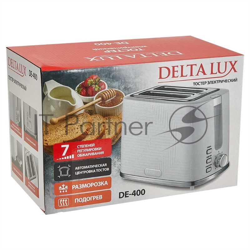 Тостер DELTA LUX DE-400 белый