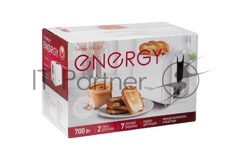Тостер ENERGY EN-261 белый (106190)