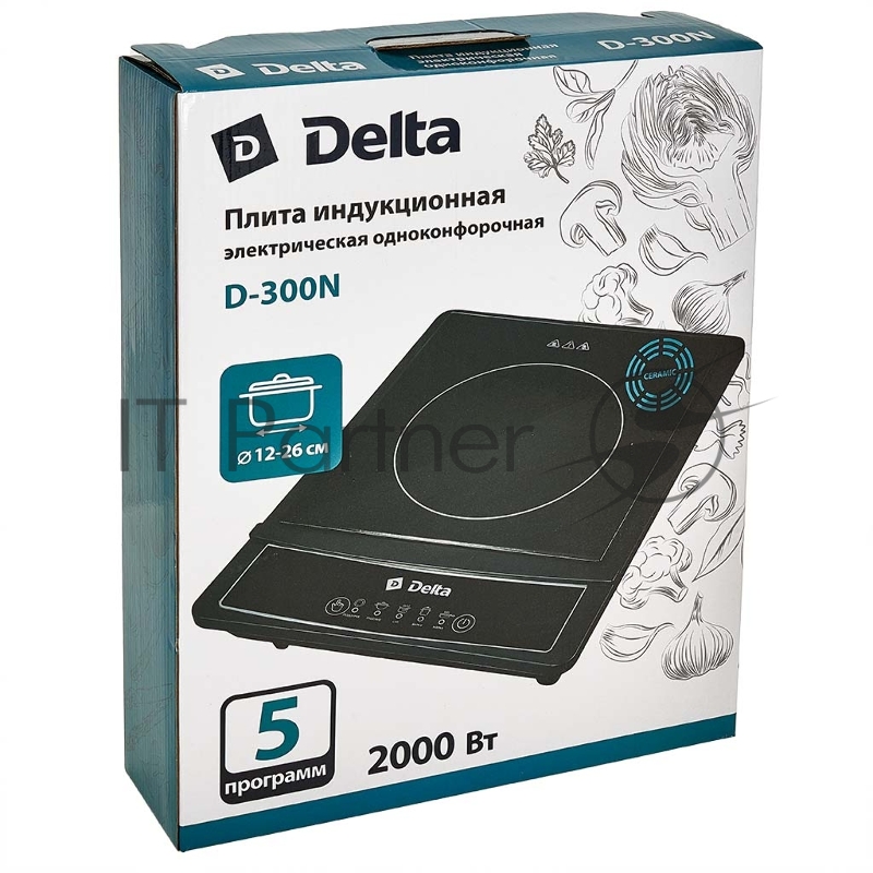 Плитка индукционная DELTA D-300N 2кВт, 1 конфорка