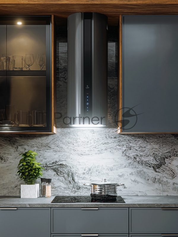 Вытяжка каминная LEX Toro 350 серый, 35 см, 850 м³/ч, 50 дБ