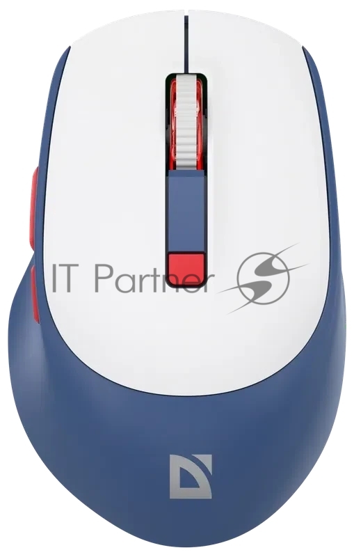 Мышь беспроводная Defender Bluetooth/2.4G 6кн. 3200dpi бел/син Belsa MB-249 52249