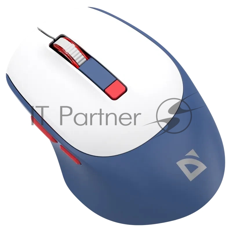 Мышь беспроводная Defender Bluetooth/2.4G 6кн. 3200dpi бел/син Belsa MB-249 52249