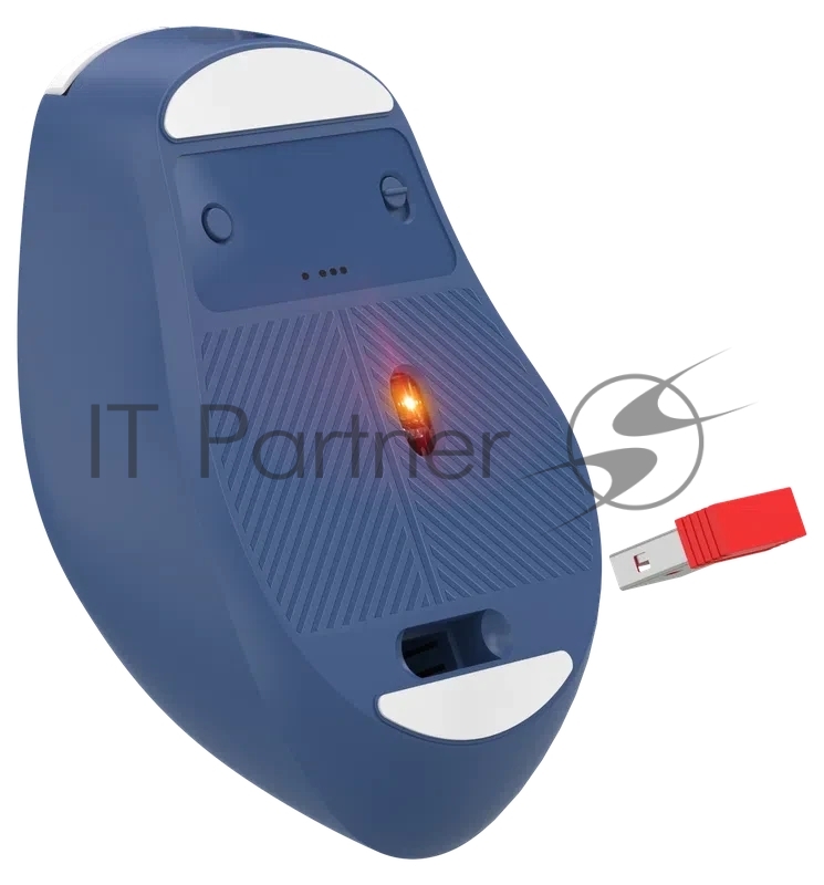 Мышь беспроводная Defender Bluetooth/2.4G 6кн. 3200dpi бел/син Belsa MB-249 52249