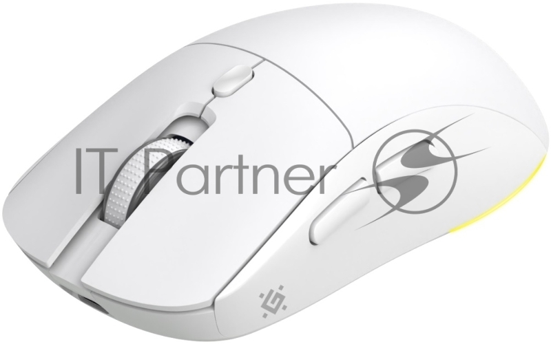 Мышь беспроводная Defender Bluetooth/2.4G/провод. игровая 6кн. 7200dpi RGB белый Stone GM-551 52554