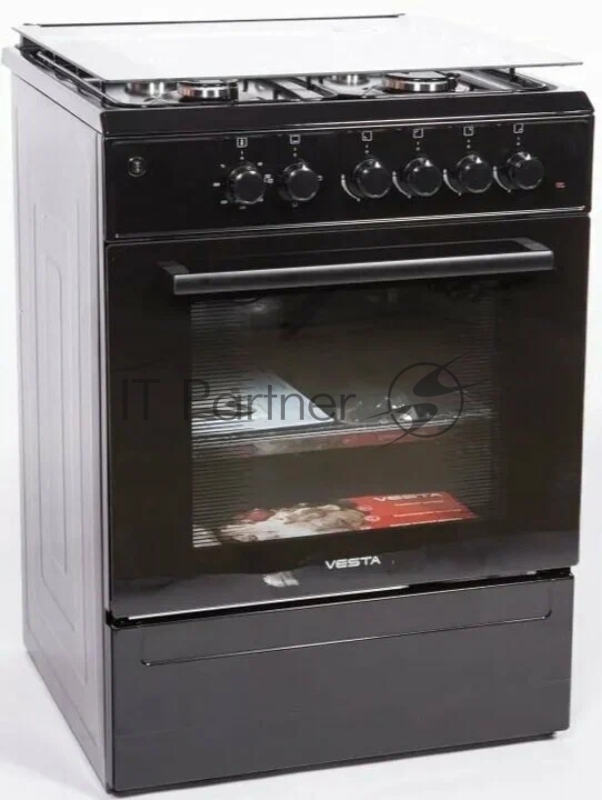Плита комбинированная VESTA Valencia VGE 50 10-E Черный