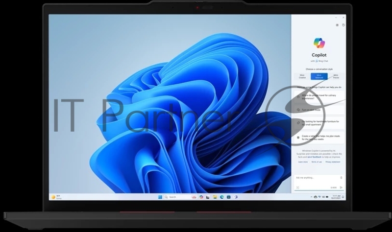 Ноутбук ThinkPad T14 Gen 5 14 WUXGA (1920x1200) IPS 400N, Ultra 7 165U, 16GB DDR5 5600, 1TB SSD M.2, Intel Iris Xe, WiFi, BT, FPR, 5.0 Cam, 65W USB-C, Win 11 ProEng, 1Y, 1.4kg