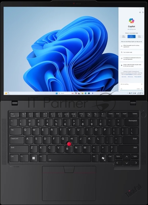 Ноутбук ThinkPad T14 Gen 5 14 WUXGA (1920x1200) IPS 400N, Ultra 7 165U, 16GB DDR5 5600, 1TB SSD M.2, Intel Iris Xe, WiFi, BT, FPR, 5.0 Cam, 65W USB-C, Win 11 ProEng, 1Y, 1.4kg