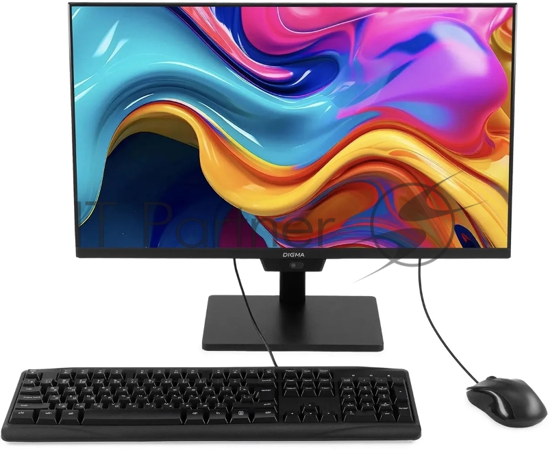 Моноблок Digma Action 23.8 Full HD N95 (1.7) 8Gb SSD256Gb UHDG CR Windows 11 Pro GbitEth WiFi BT 60W клавиатура мышь Cam черный 1920x1080