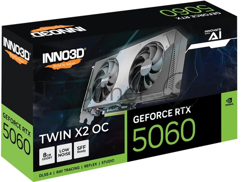 Видеокарта INNO3D RTX 5060 Twin X2 OC RTX5060, HDMI, DP*3, 8G,D7