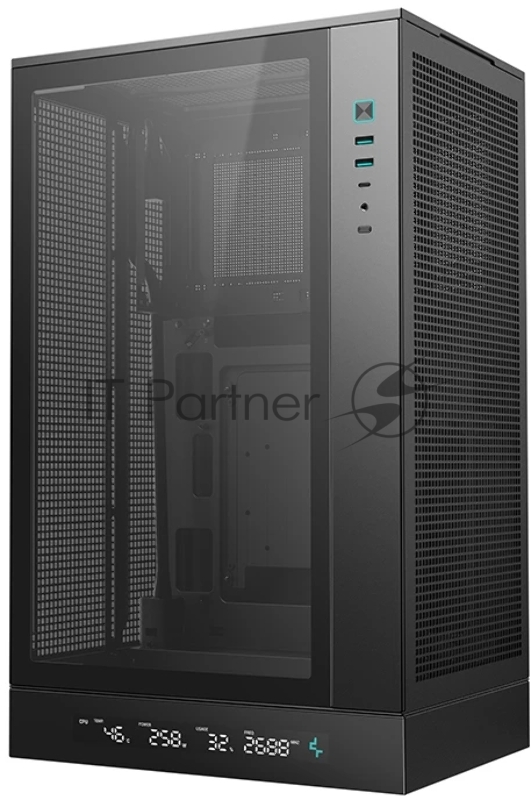 корпус Deepcool CH270 DIGITAL без БП, черный, MICRO ATX/MINI-ITX