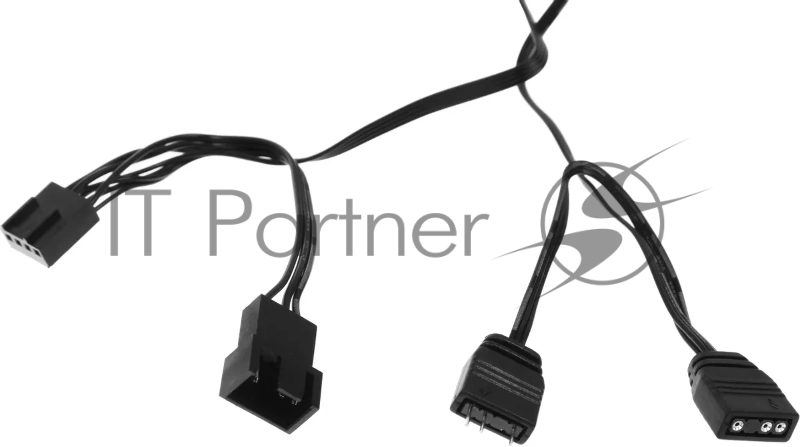 Вентилятор для корпуса Accord ACC-U12 ARGB 120х120x25 черный 4-pin 27дБ (ACC-U12 ARGB BLACK) brown box