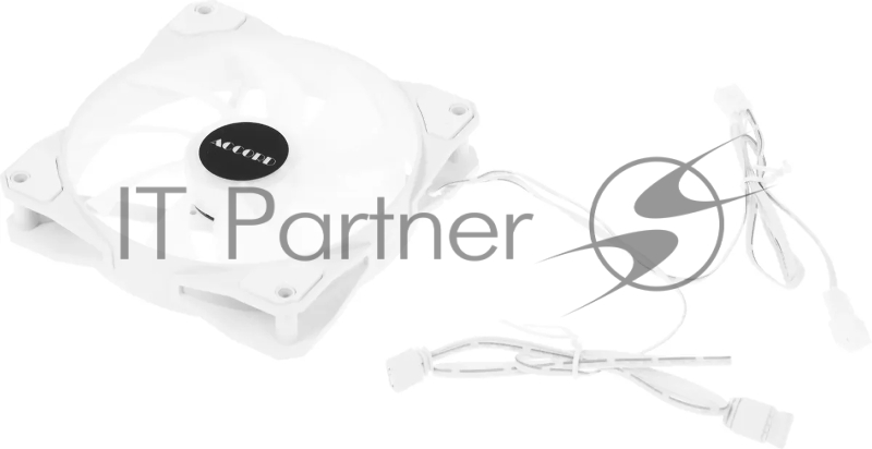 Вентилятор для корпуса Accord ACC-XF12 ARGB 120х120x25 белый 3-pin 23.7дБ (ACC-XF12 ARGB WHITE) brown box