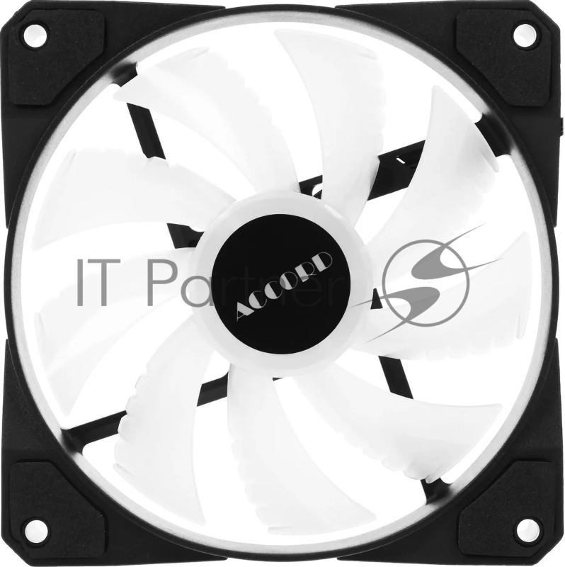 Вентилятор для корпуса Accord ACC-XF12 ARGB 120х120x25 черный 3-pin 23.7дБ (ACC-XF12 ARGB BLACK) brown box