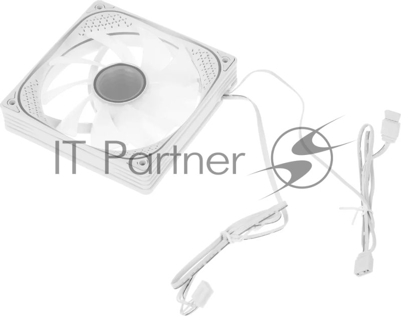 Вентилятор для корпуса Accord ACC-YH12 ARGB 120х120x25 белый 4-pin 27дБ (ACC-YH12 ARGB WHITE) brown box