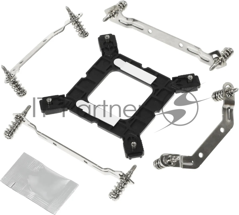 Устройство охлаждения(кулер) Accord ACC-4P12 Soc-AM5/AM4/1200/1700/1851 серебристый/черный 4-pin 31dB Al+Cu 180W 565gr brown box