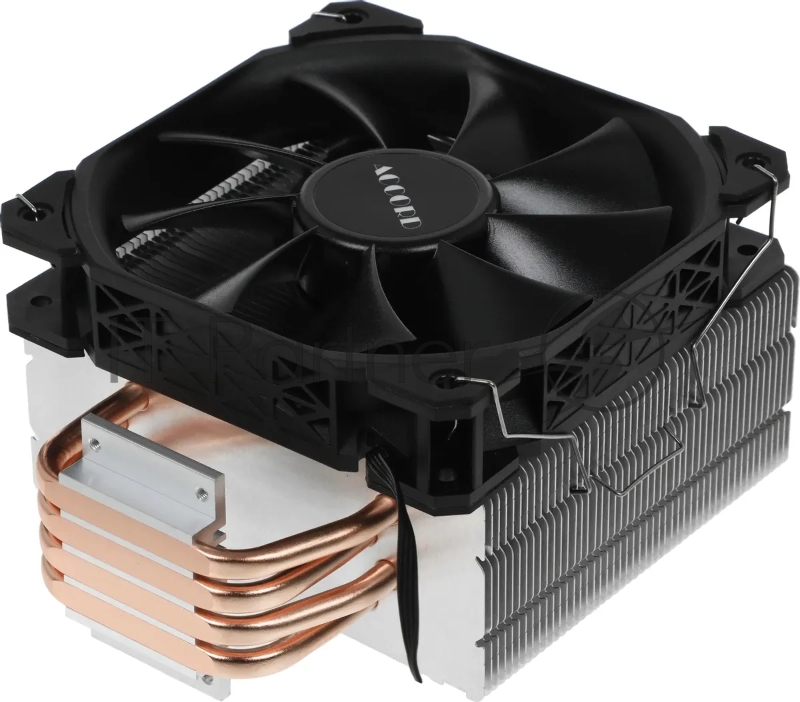 Устройство охлаждения(кулер) Accord ACC-4P12 Soc-AM5/AM4/1200/1700/1851 серебристый/черный 4-pin 31dB Al+Cu 180W 565gr brown box