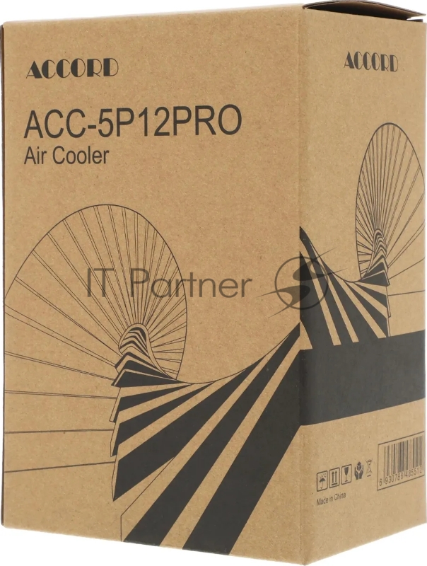 Устройство охлаждения(кулер) Accord ACC-5P12PRO ARGB Soc-AM5/AM4/1200/1700/1851 серебристый/черный 4-pin 31dB Al+Cu 220W 525gr brown box