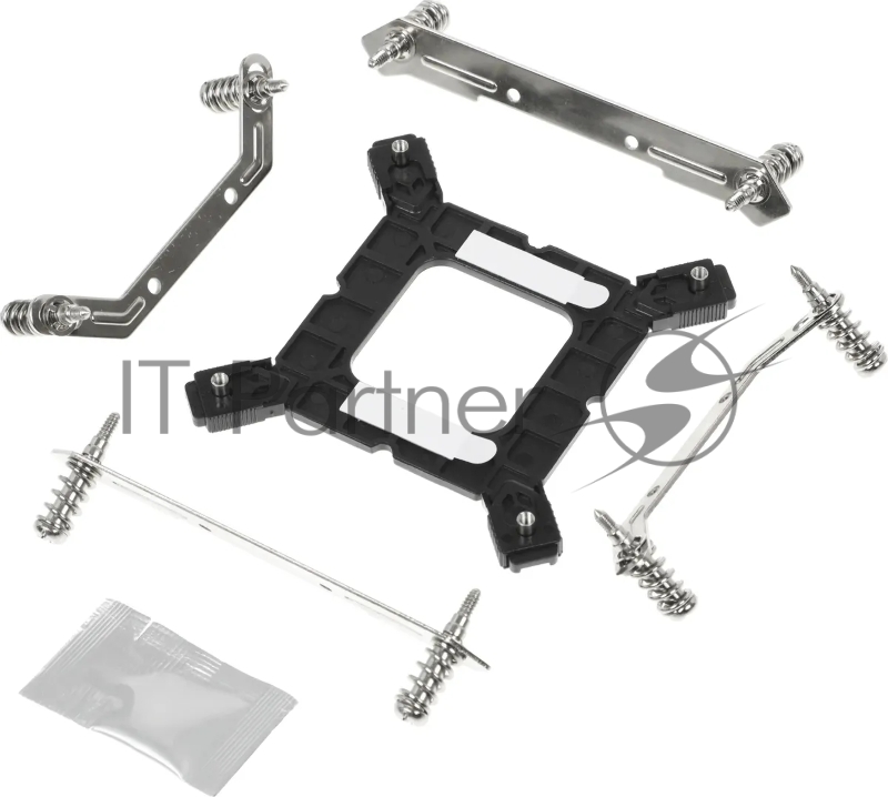 Устройство охлаждения(кулер) Accord ACC-5P12PRO ARGB Soc-AM5/AM4/1200/1700/1851 серебристый/черный 4-pin 31dB Al+Cu 220W 525gr brown box