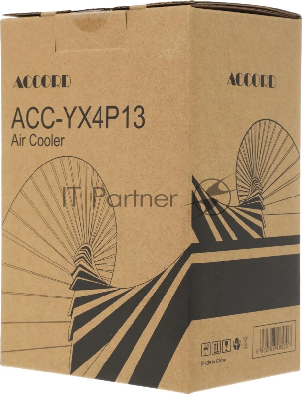 Устройство охлаждения(кулер) Accord ACC-YX4P13 ARGB Soc-AM5/AM4/1200/1700/1851 черный 4-pin 36.5dB Al+Cu 220W 740gr brown box