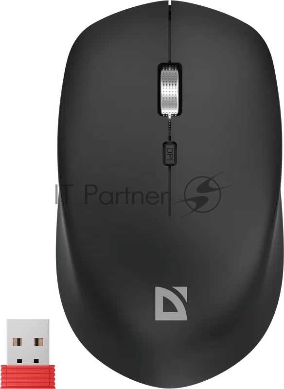 Мышь беспроводная DEFENDER (52406) Velvet MB-406 черный