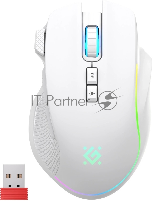 Мышь беспроводная DEFENDER (52422) Immortal GM-421 белый