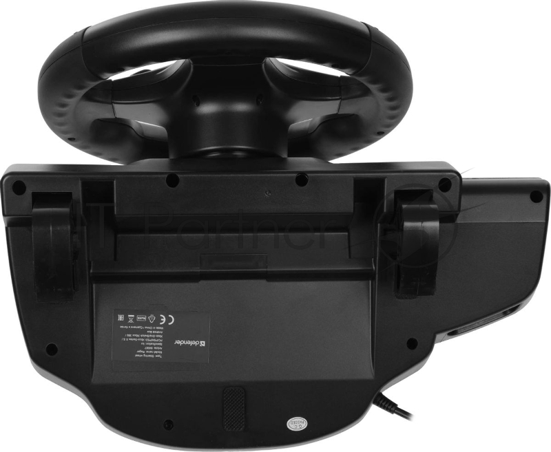 Игровой руль DEFENDER (64067) Rager черн,PC/PS/Xbox/Switch,педали