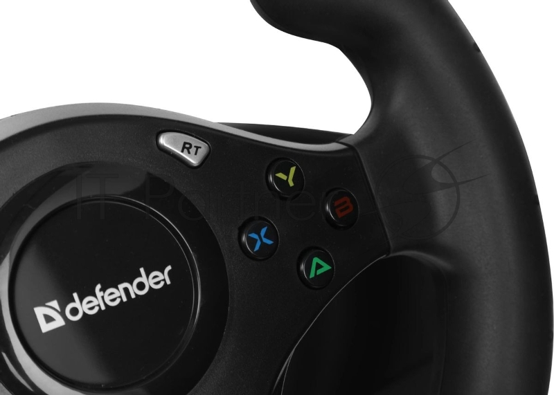 Игровой руль DEFENDER (64067) Rager черн,PC/PS/Xbox/Switch,педали